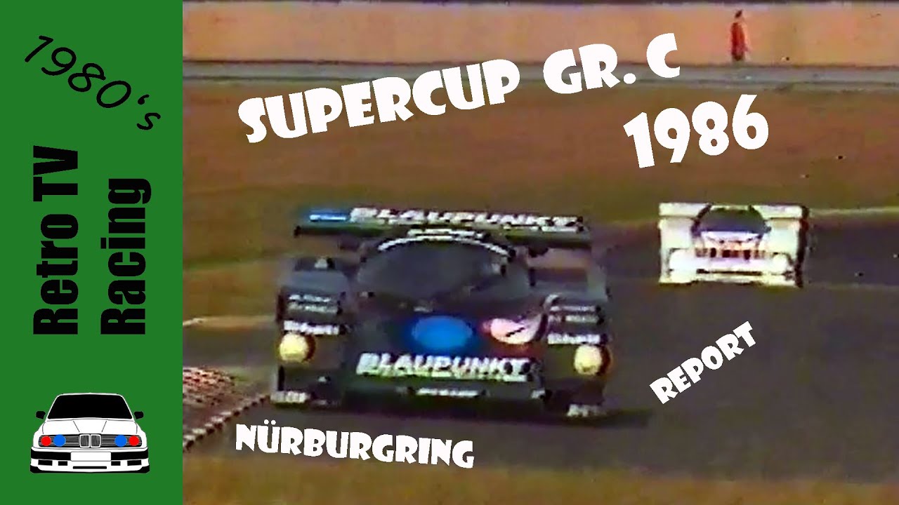 German Supercup Final 1986 | Nürburgring | Gr. C Sports Car | Porsche 962C | Stuck Wollek Cheever |