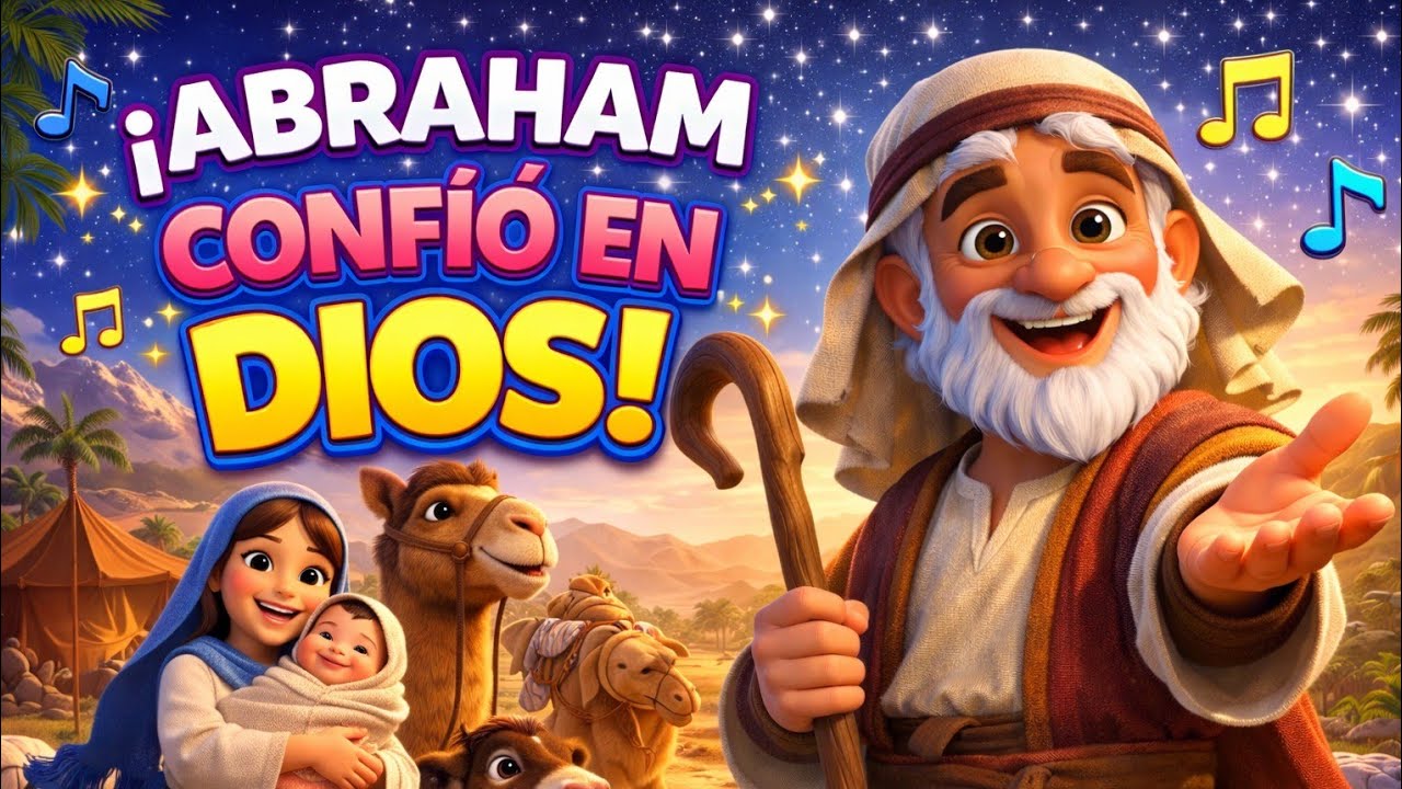 Abraham Confió en Dios 🙌 | Canción Cristiana para Niños | Alabanzas Kids