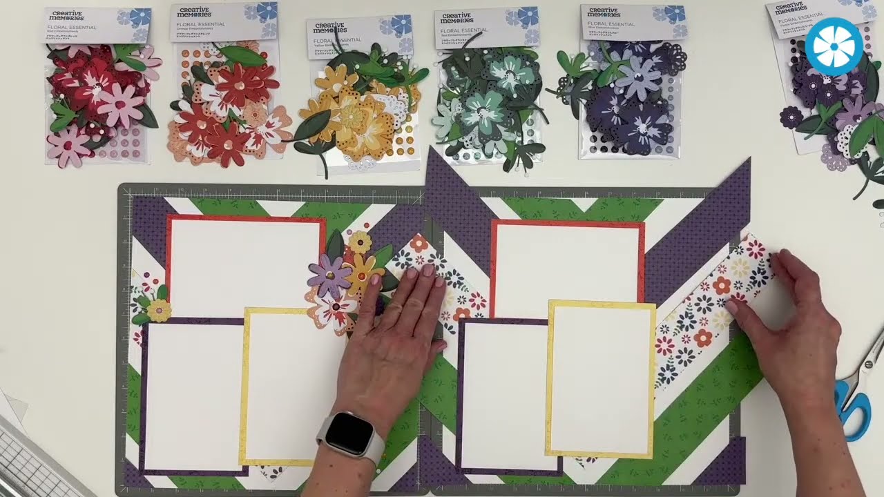 No-Fail Formula for Creating Easy Embellishment Clusters w/ CM's Floral Essential Embellishments!