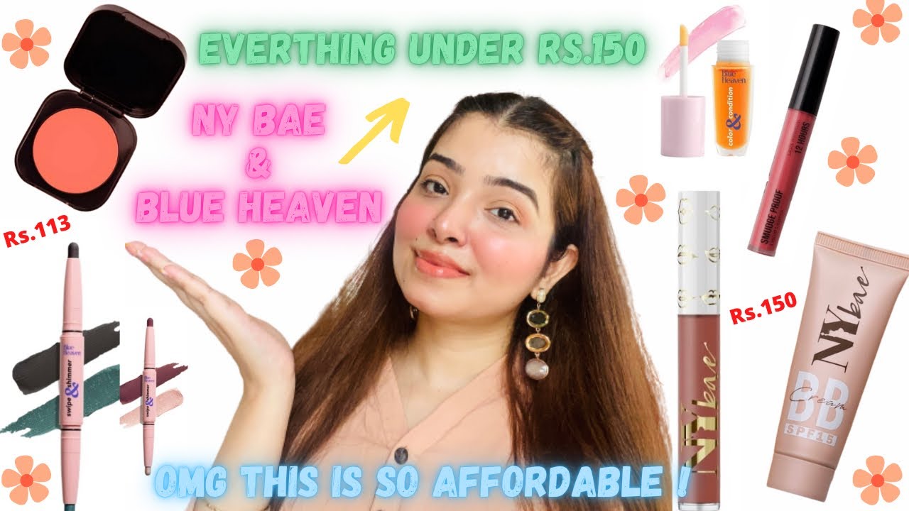 'UNSPONSORED' New NYbae Makeup Review And Blue Heaven Dual Ended Eyeshadow Stick Review And Swatches