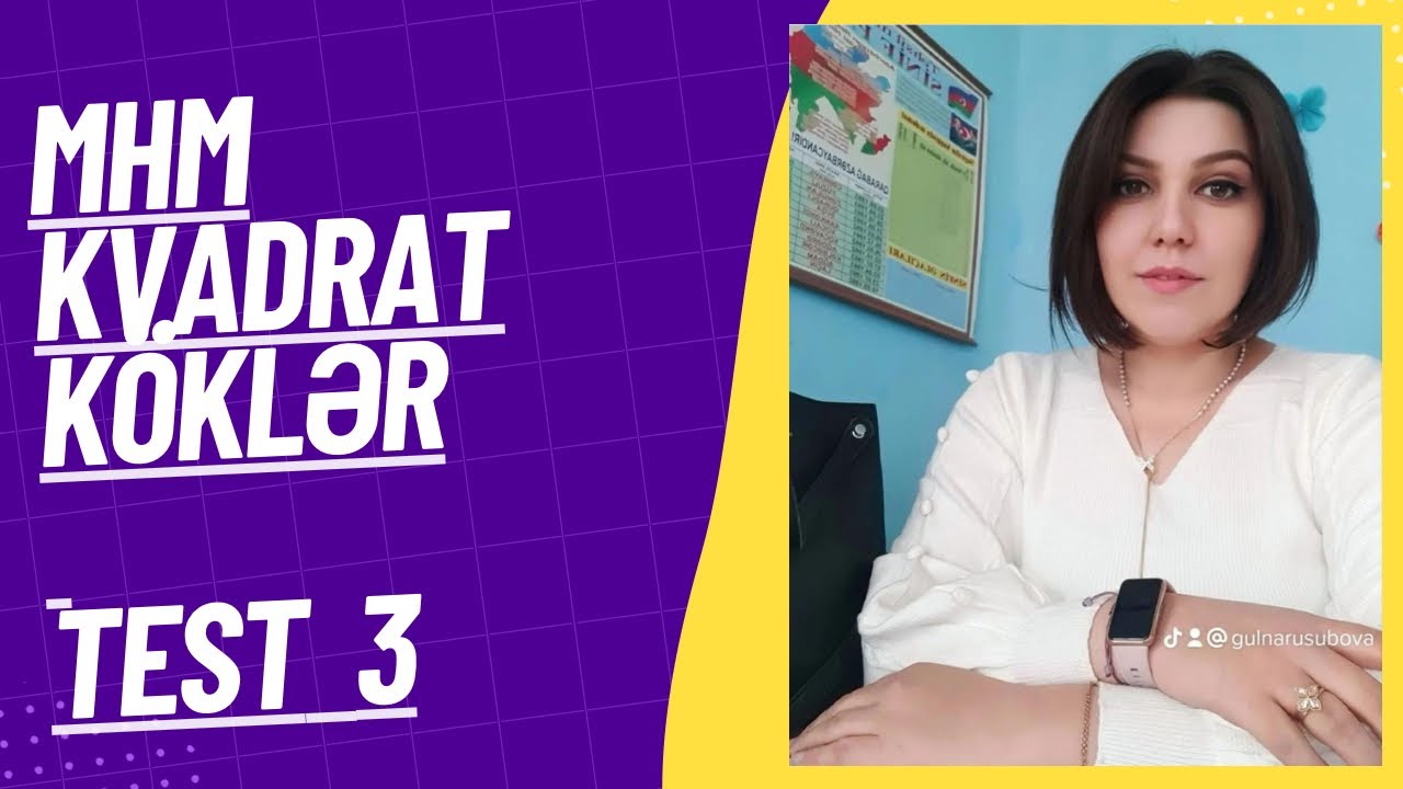 MHM Kvadrat köklər Test 3