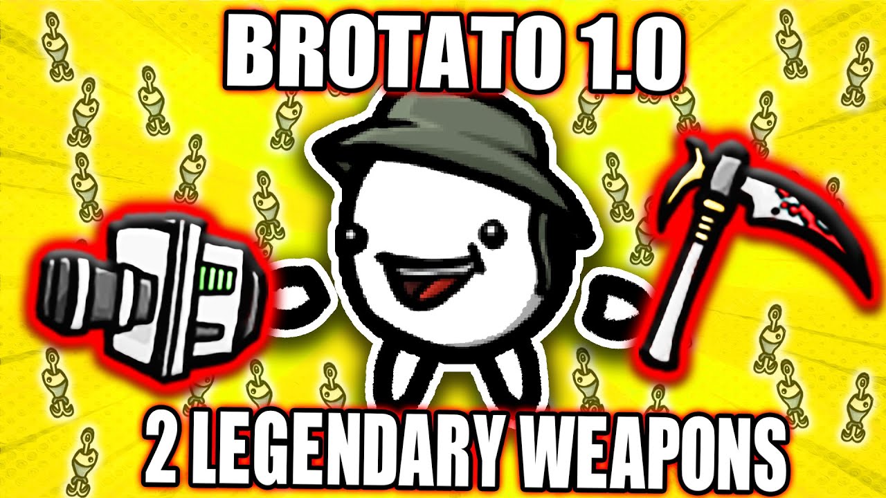 I Found 2 NEW Legendary Weapons With +1200% Damage in Brotato 1.0