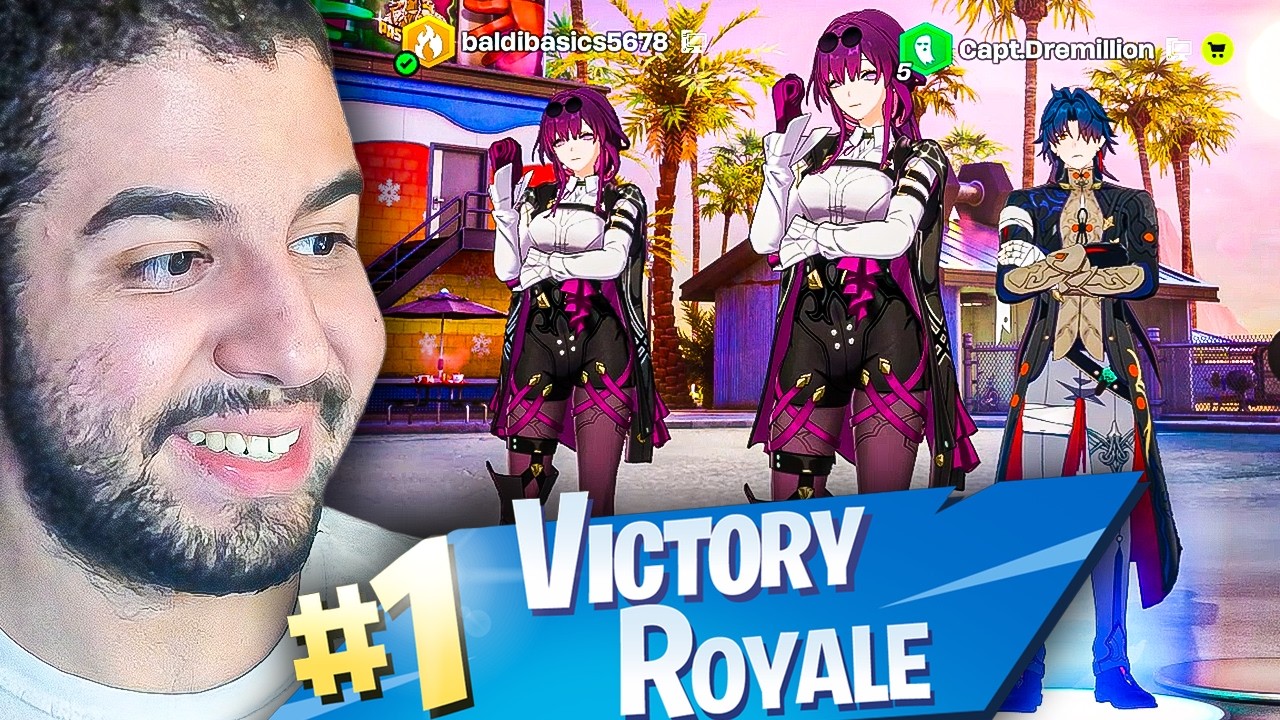 Игрок Honkai Star Rail впервые попробовал свои силы в Fortnite.