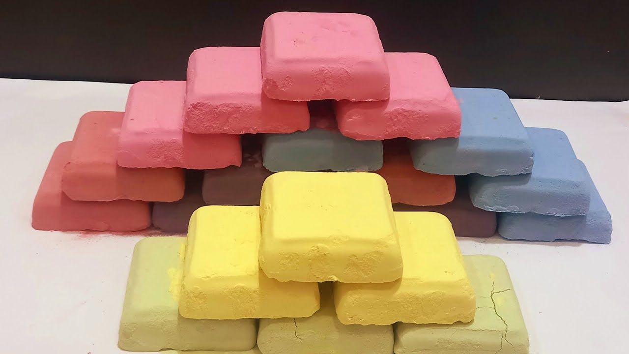 Pastel Color Baking Soda ASMR | No Talking | Satisfying Sounds