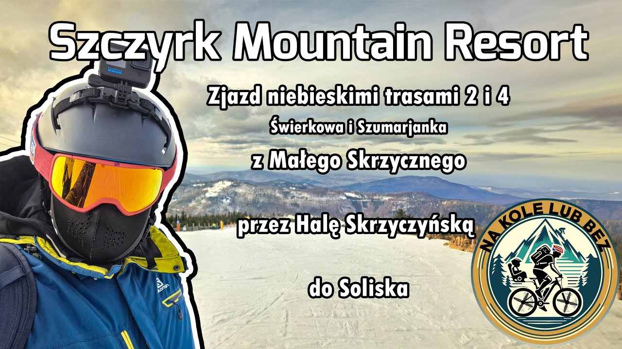 #SMR #Szczyrk Mountain Resort 2024, Zjazd niebieskimi trasami 2 i 4 z Małego Skrzycznego do Soliska
