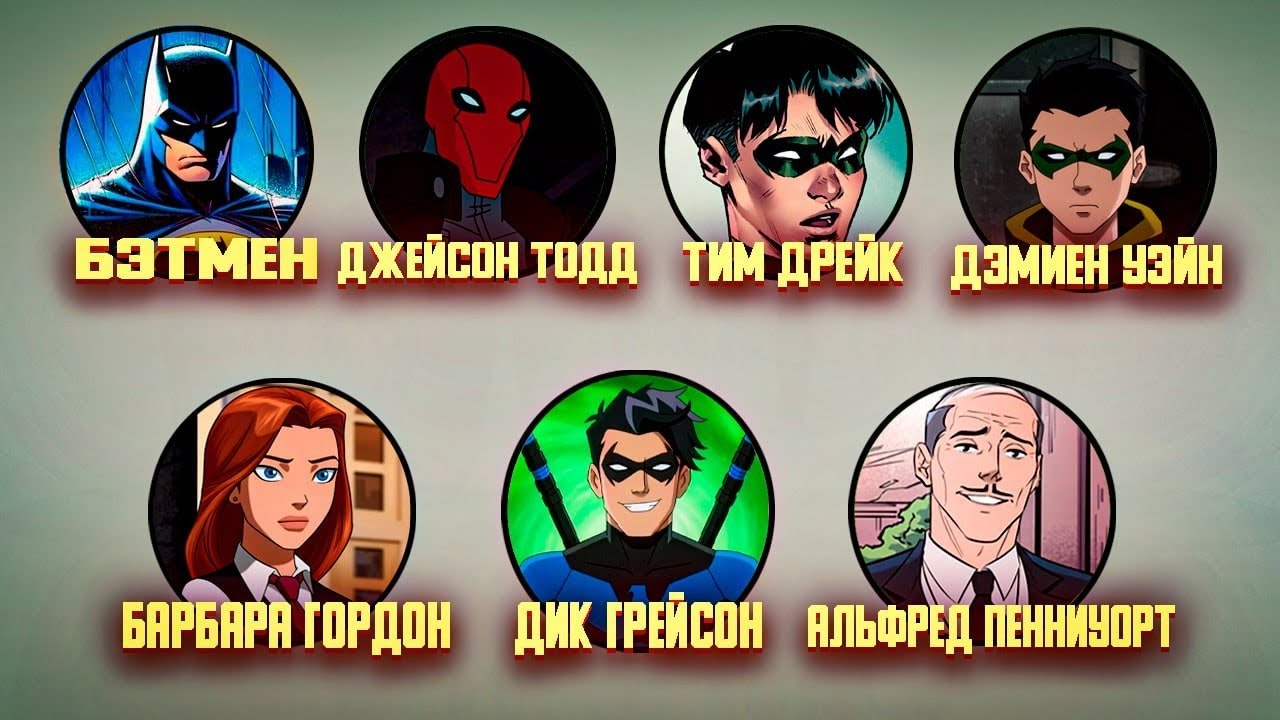 Все 7 членов Бэт-семьи: почему их так много?