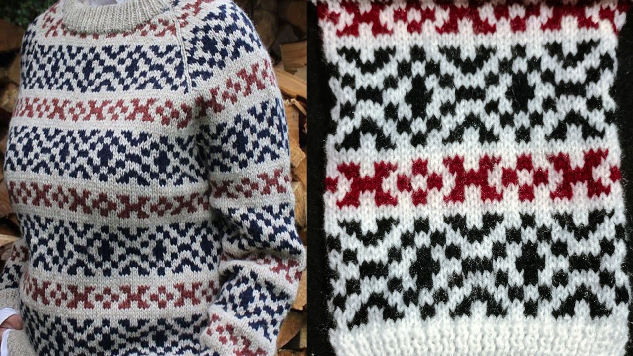 Knitting Graph Pattern #221| Ladies Sweater Pattern