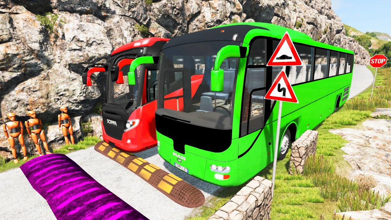 Cars vs Massive ⚠️ Speed Bumps⚠️#23 – BeamNG.Drive