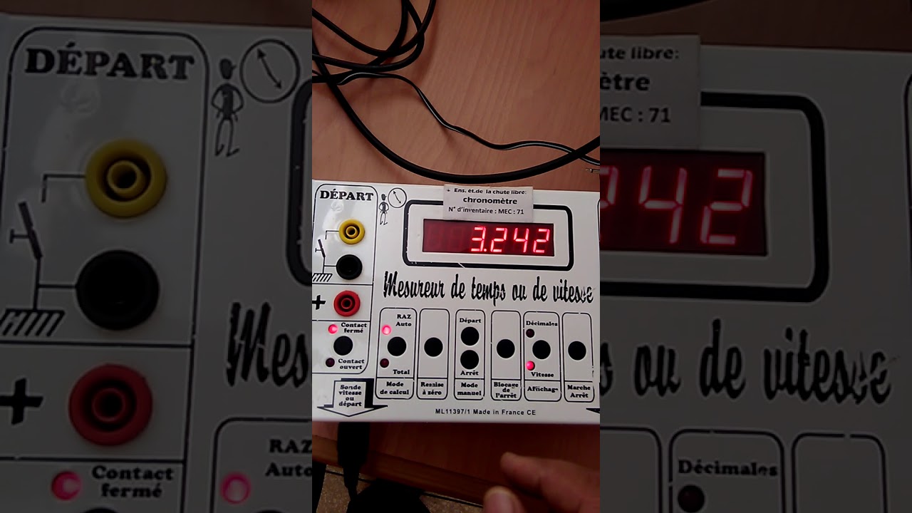 Experience de chute libre