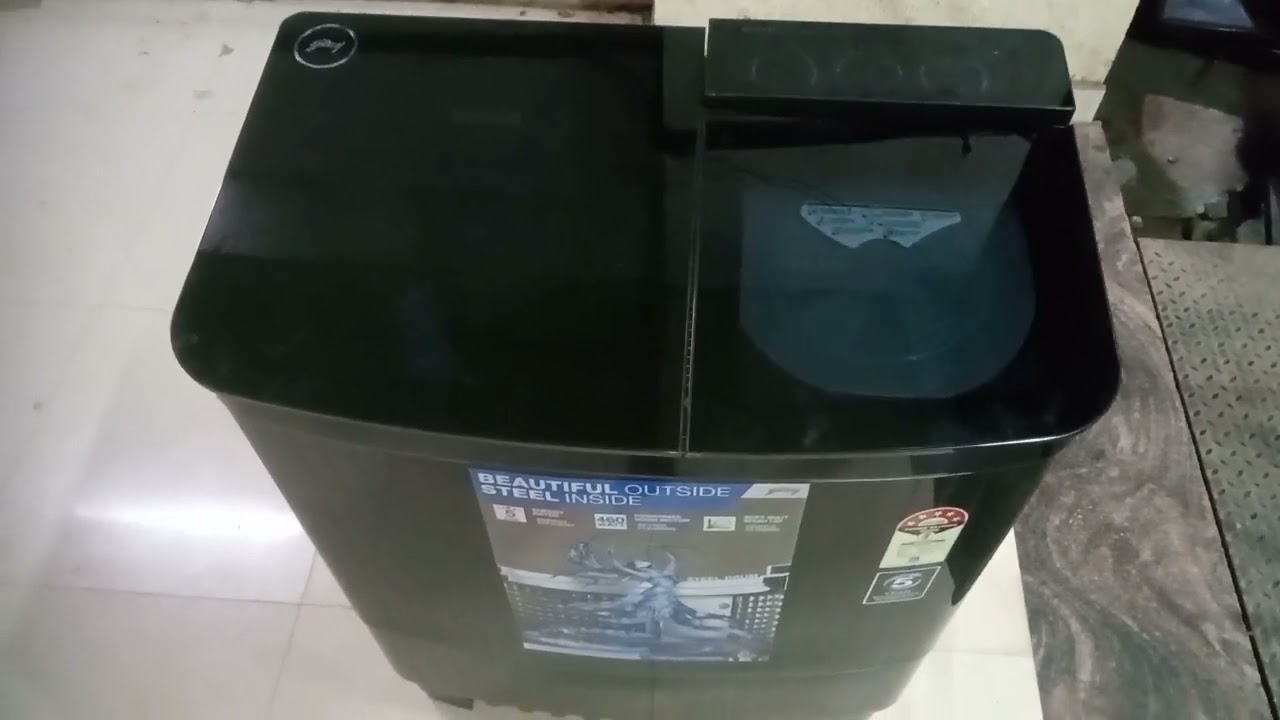 GODREJ SEMI AUTOMATIC WASHING MACHINE  |  EDGE ULTIMA STEELNOX 8.5KG