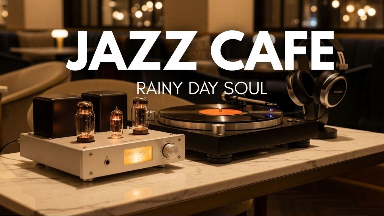 Jazz Cafe Ambience - Autumn Coffee Shop Jazz with Crackling Fireplace for Cozy Vibes