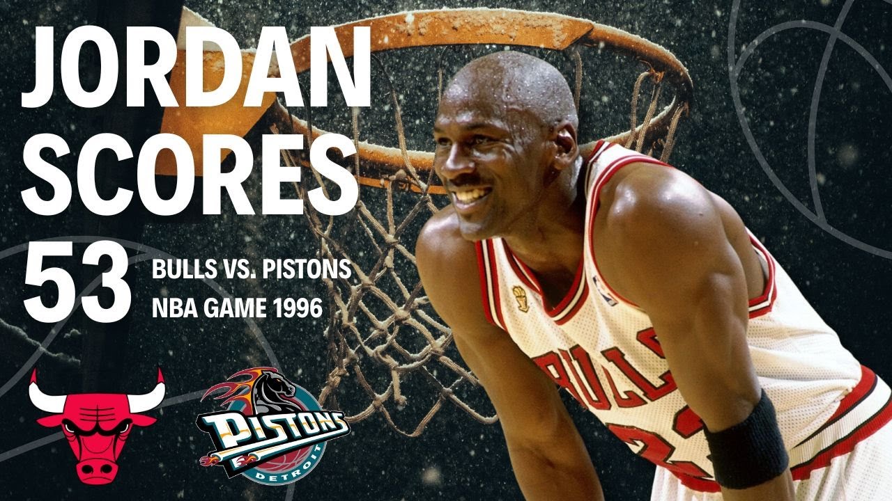 53 POINTS! Jordan Goes OFF Against Detroit