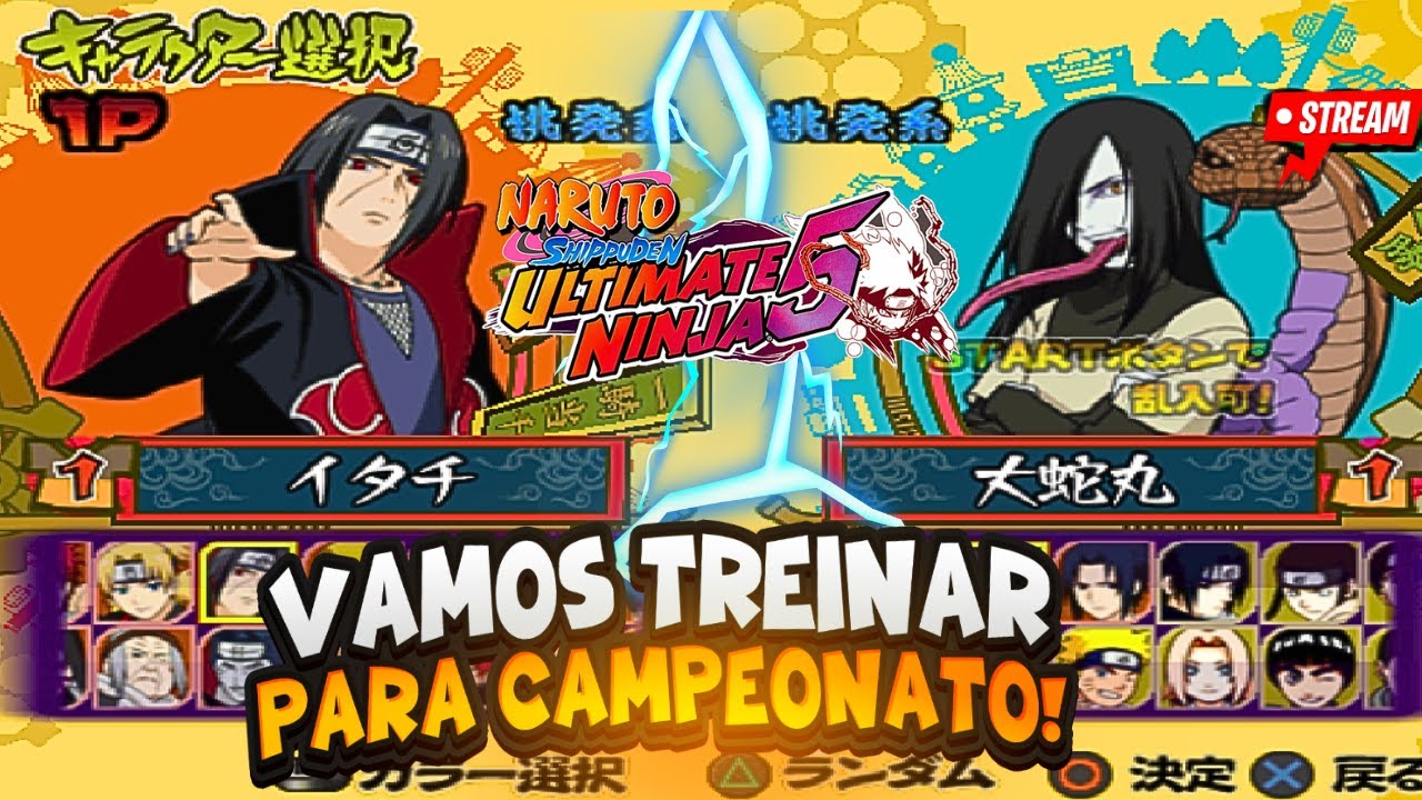 🔴LIVE🔴 VAMOS CONTINUAR COM AS PARTIDA AMISTOSAS VERSUS OS INSCRITOS | Naruto Ultimate Ninja 5!
