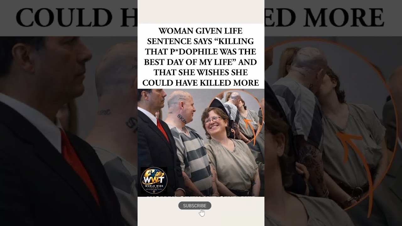Woman Given Life Sentence Says She Has No Regrets After Killing Convicted Child Abuser #shorts