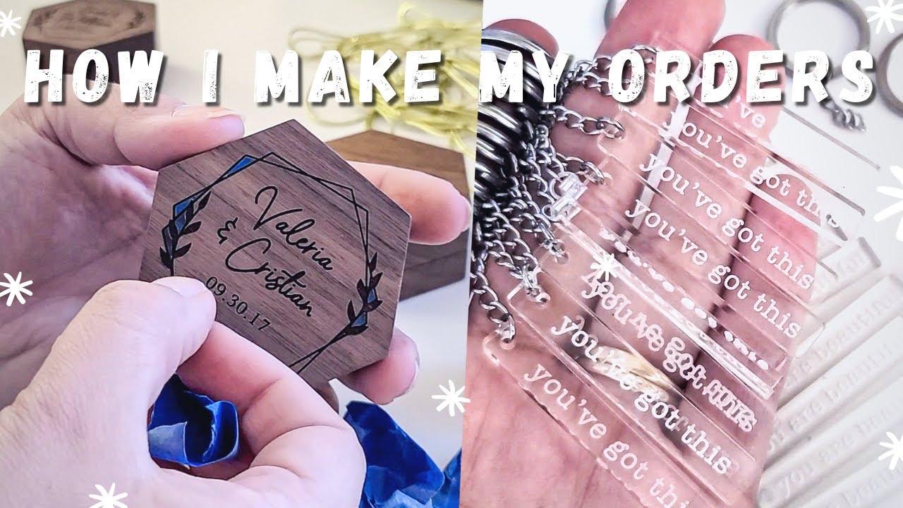 studio vlog 30 - my making process, laser engraving, craft store, trip & custom stickers on cricut