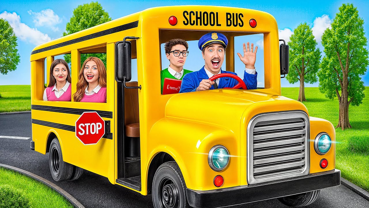 Мы Изучаем с Друзьями Правила Школьного Автобуса | Смешные Челленджи от Multi DO Joy