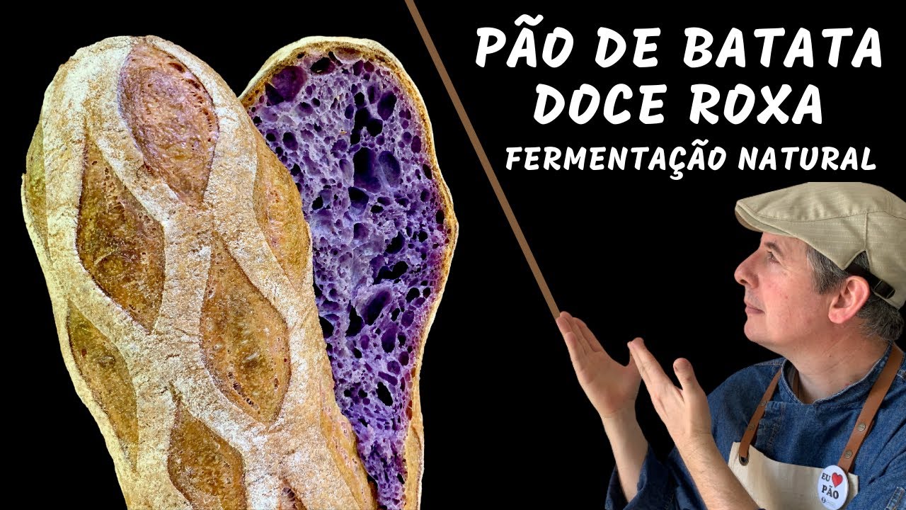 Um saboroso Pão de Batata Doce Roxa com Fermento Natural !!! Sem segredos !!!
