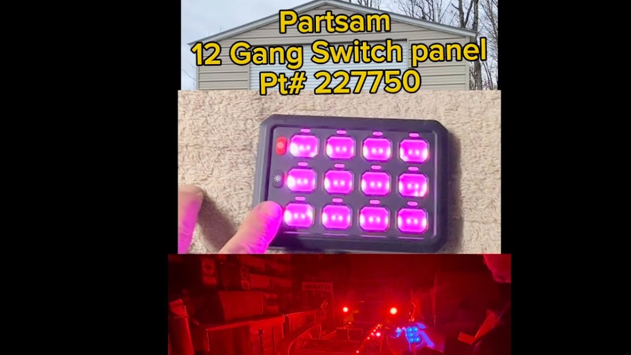 Check out PARTSam 12 gang switch panel!!!  Link below