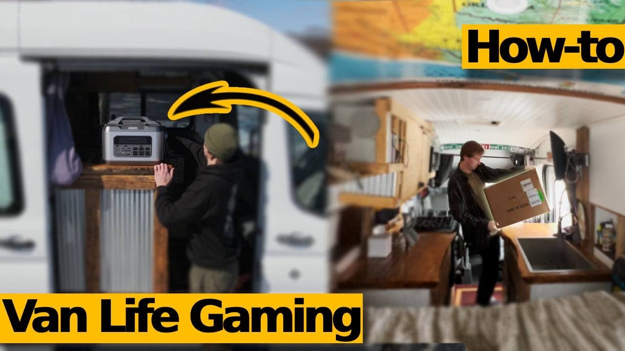 VanLife Gaming, самая простая установка солнечной энергии! (Powerepublic T2200)