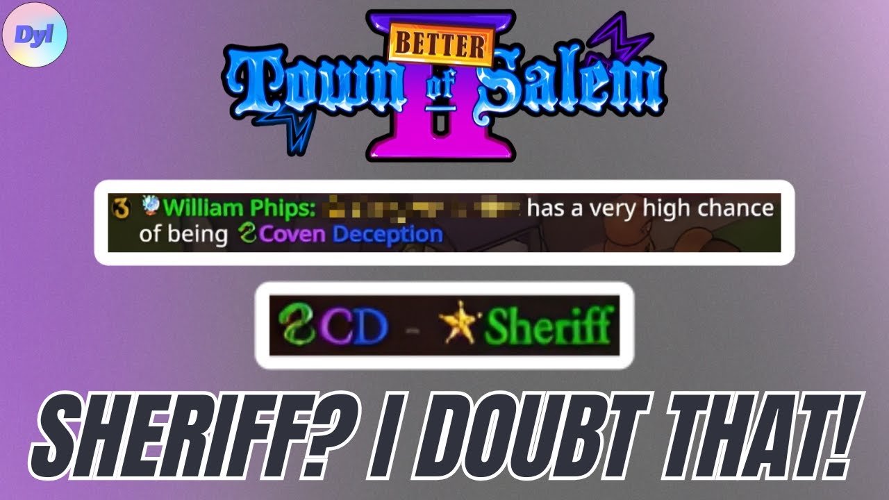 The Chances Of You Being Sheriff Are VERY LOW... - Town Of Salem 2 #935 (Better Town Of Salem 2 Mod)