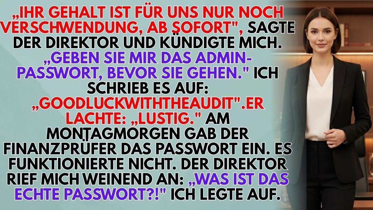 Als „Verschwendung“ Gefeuert, Mein Passwort „GoodLuckWithTheAudit“ Löste Ein Finanzamt-Chaos Aus 💼