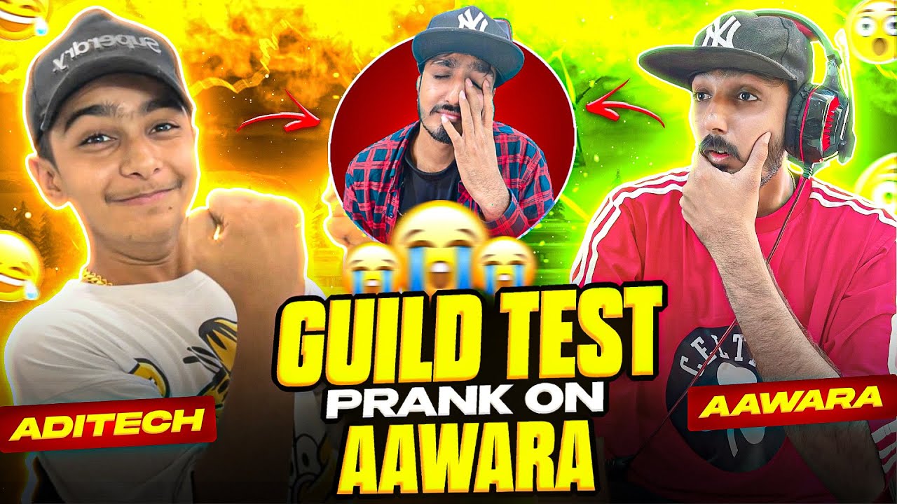 Aditech Joined New Guild 🤬 Funniest Guild Test Prank 🤣 - Free Fire Max