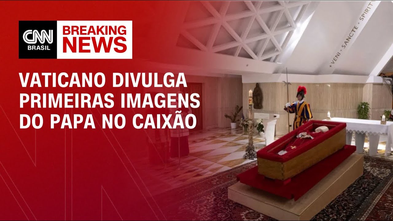 Vaticano divulga primeiras imagens do papa no caixão; veja vídeo | CNN NOVO DIA