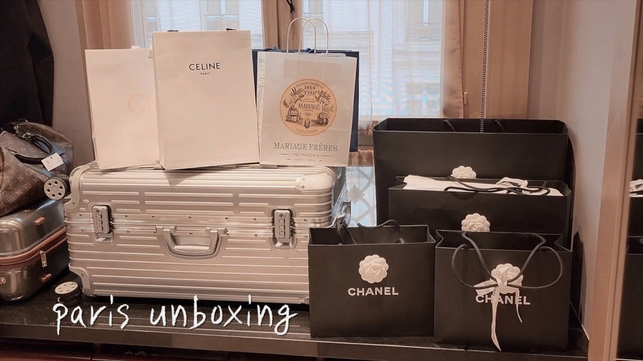 샤넬 한가득한 파리 쇼핑 언박싱 + 셀린느 가방, 막스마라, 리모와, 스톤아일랜드 그리고 소소한 기념선물들까지🖤