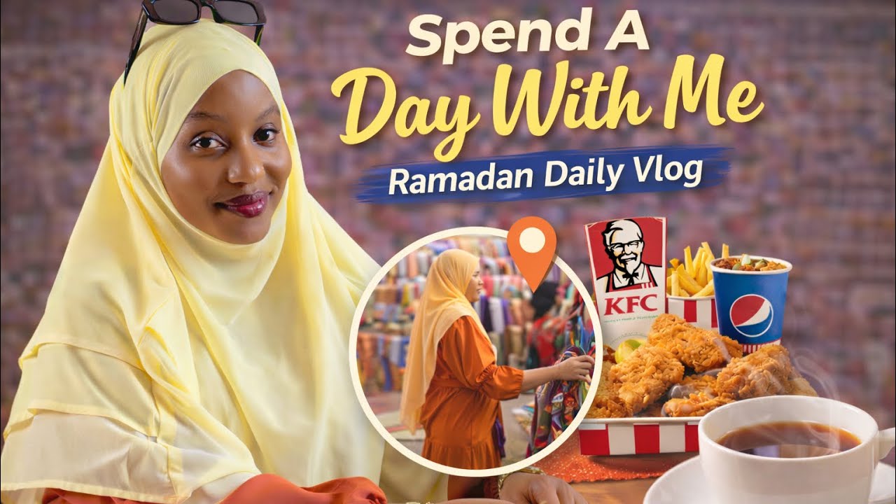 Ramadan Daily Vlog 🌙 ||Productive Day 7, Kariakoo Market, Fabric Haul & KFC Treat 🍗 