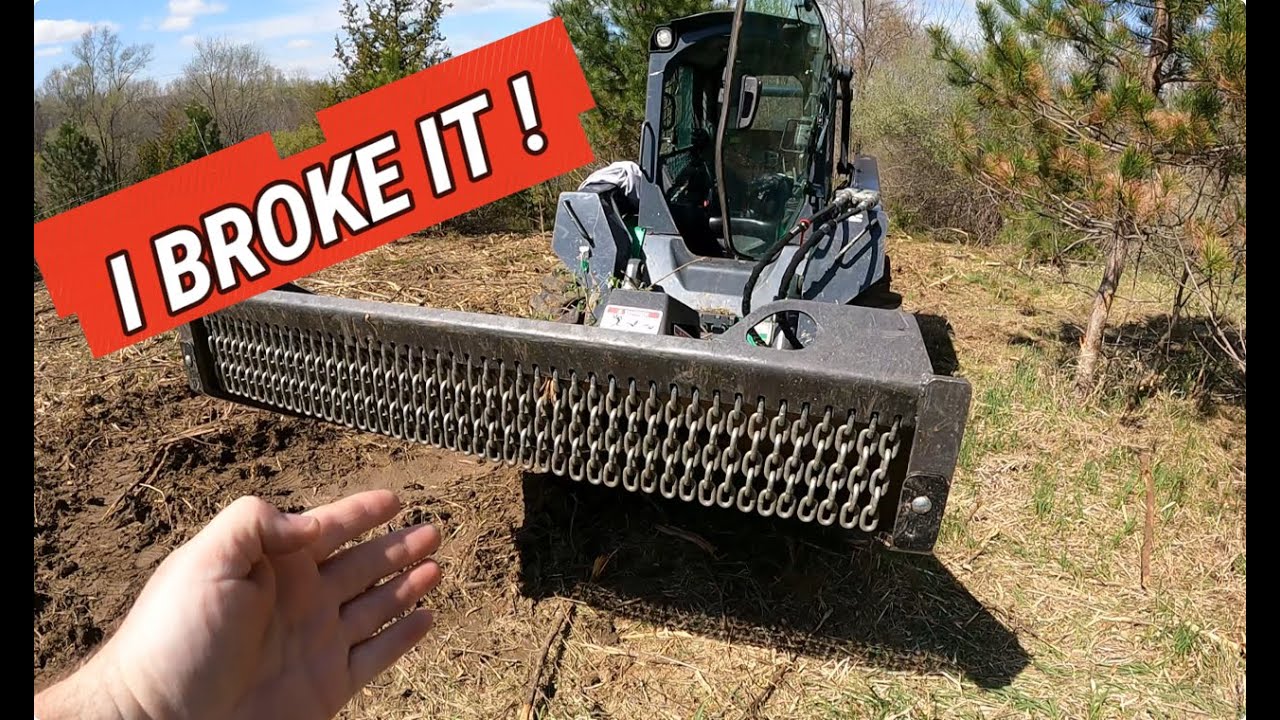 ✅TREE'S VS GROUND SHARK BRUSH CUTTER ON A JOHN DEER'E 332E