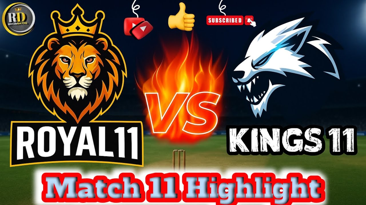 Match 11 Royal11 vs King11 Best Thrillingmatch 🥳 #cricket #cricketmatch #rdcricketvlog #livecricket