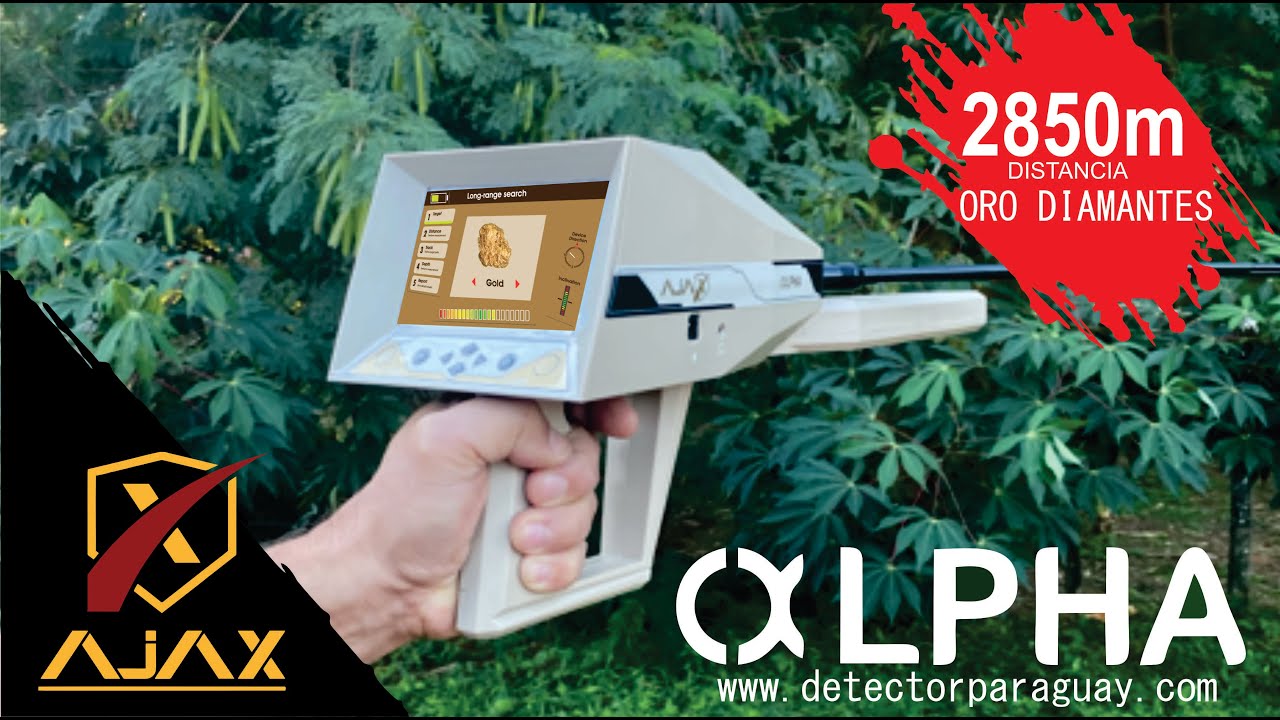 Ajax Alpha Detector Larga Distancia Para Oro Plata Diamentes