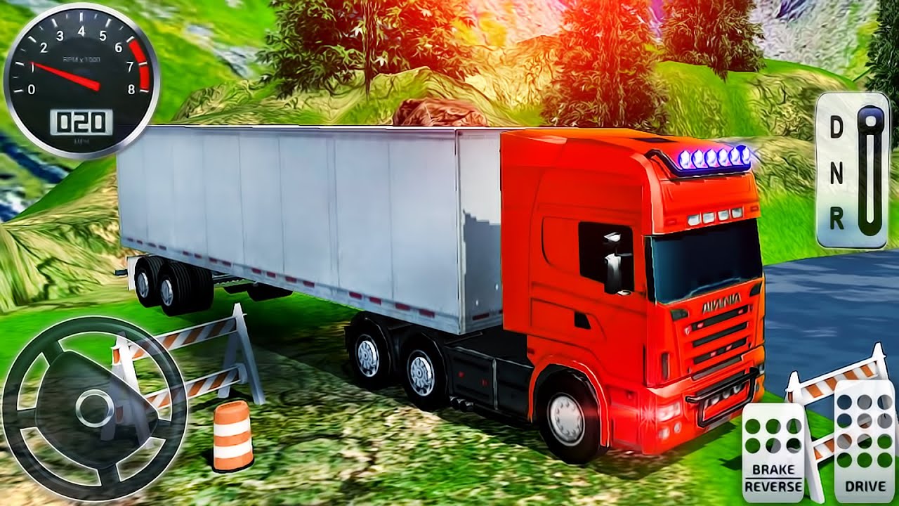 Offroad Cargo Truck Driver Simulator 3D - Real Transport Truck Uphill Driving - Android GamePlay