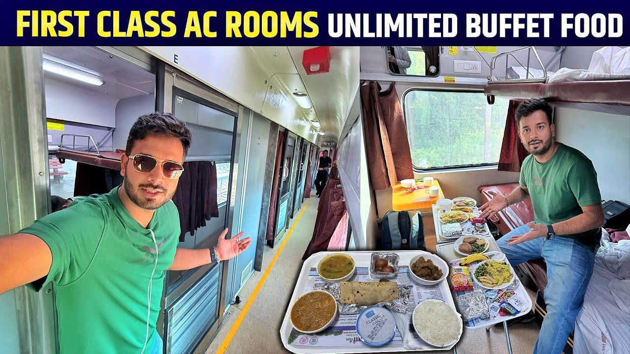 First ac rooms in 12441 Bilaspur New delhi Rajdhani Express || Nagpur to delhi by Rajdhani