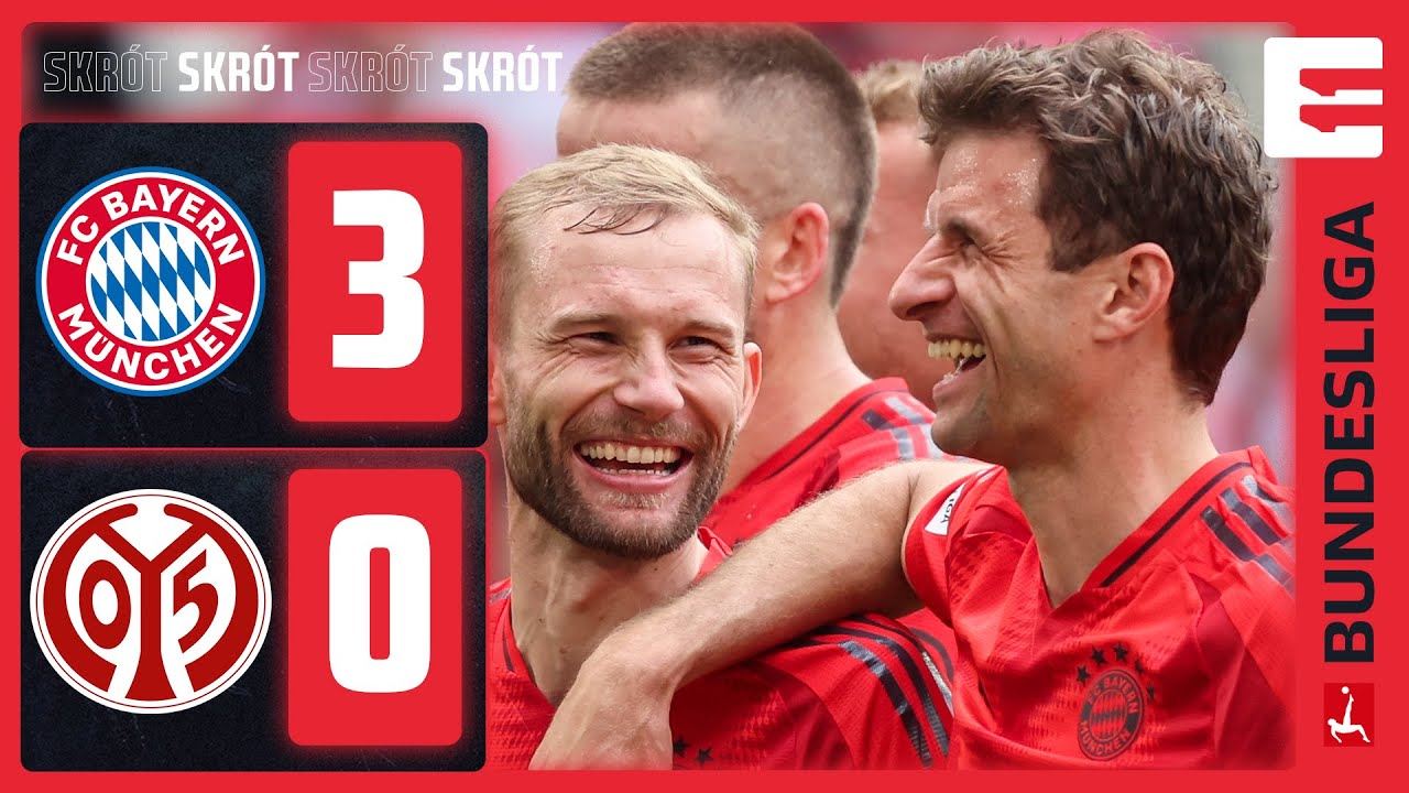 500. MECZ THOMASA M&Uuml;LLERA W BUNDESLIDZE | SKR&Oacute;T MECZU BAYERN - MAINZ