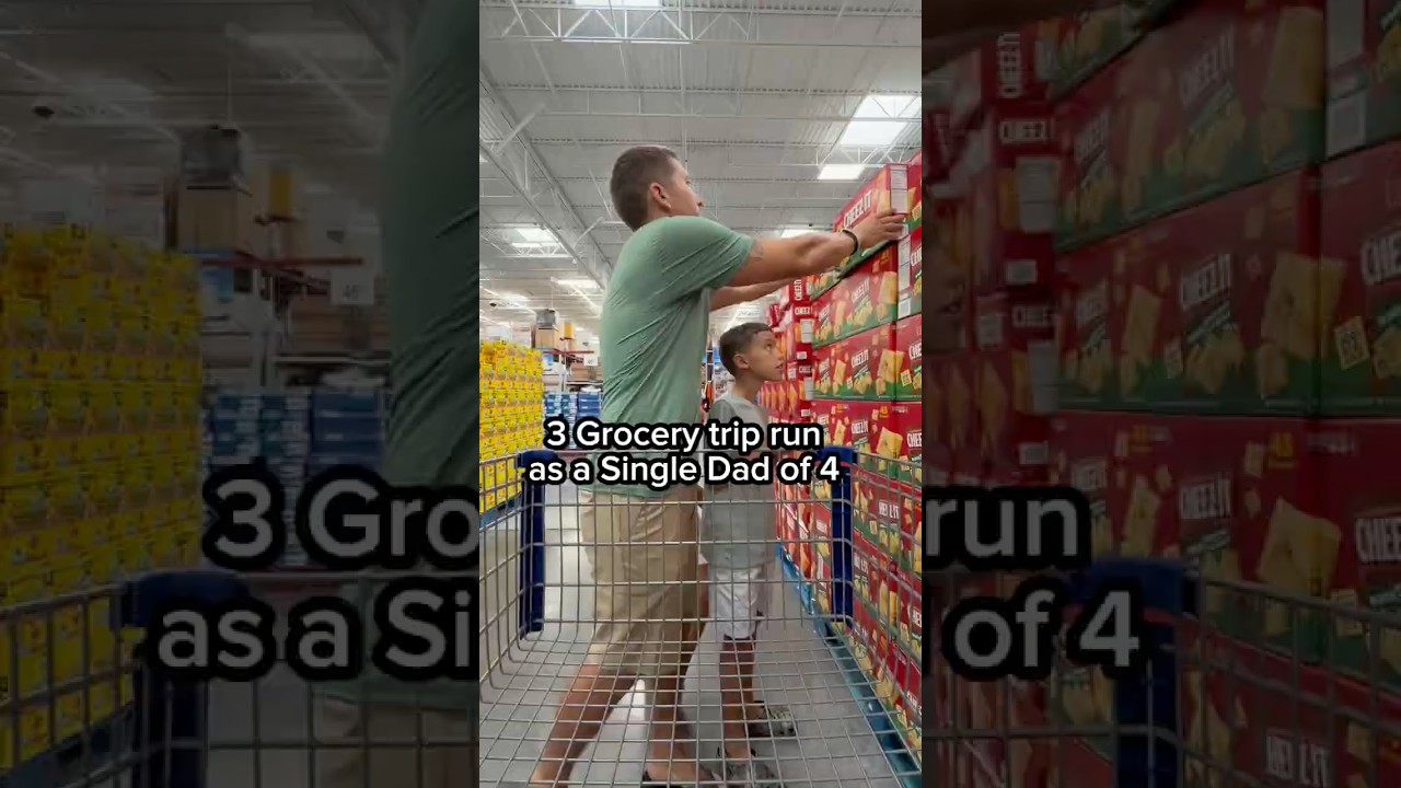 3 Grocery Trip Run as a Single Dad of 4