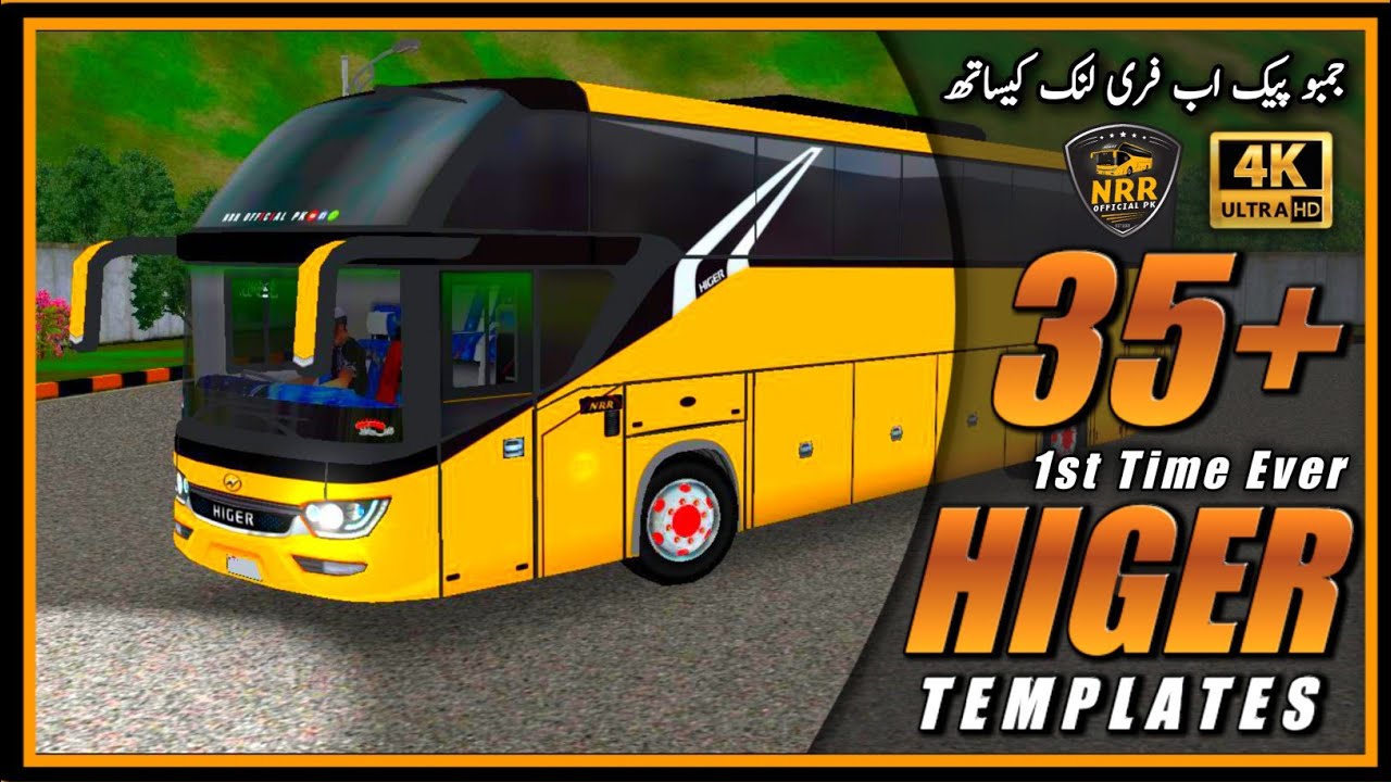 Higer Templates Pack || Livery Templates || Bussid Liveries || Higer Bus Style || Temp Livery ||NRR