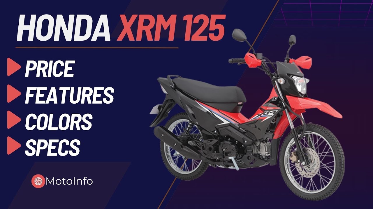 Honda XRM 2025: цена, характеристики, варианты цветов | Филиппины | MotoInfo