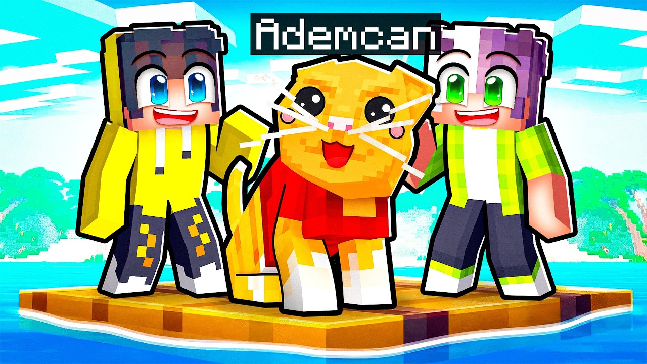 Issız Teknede Yaşayan 3 ANGUTU Kedi Olarak Trolledim! | Minecraft