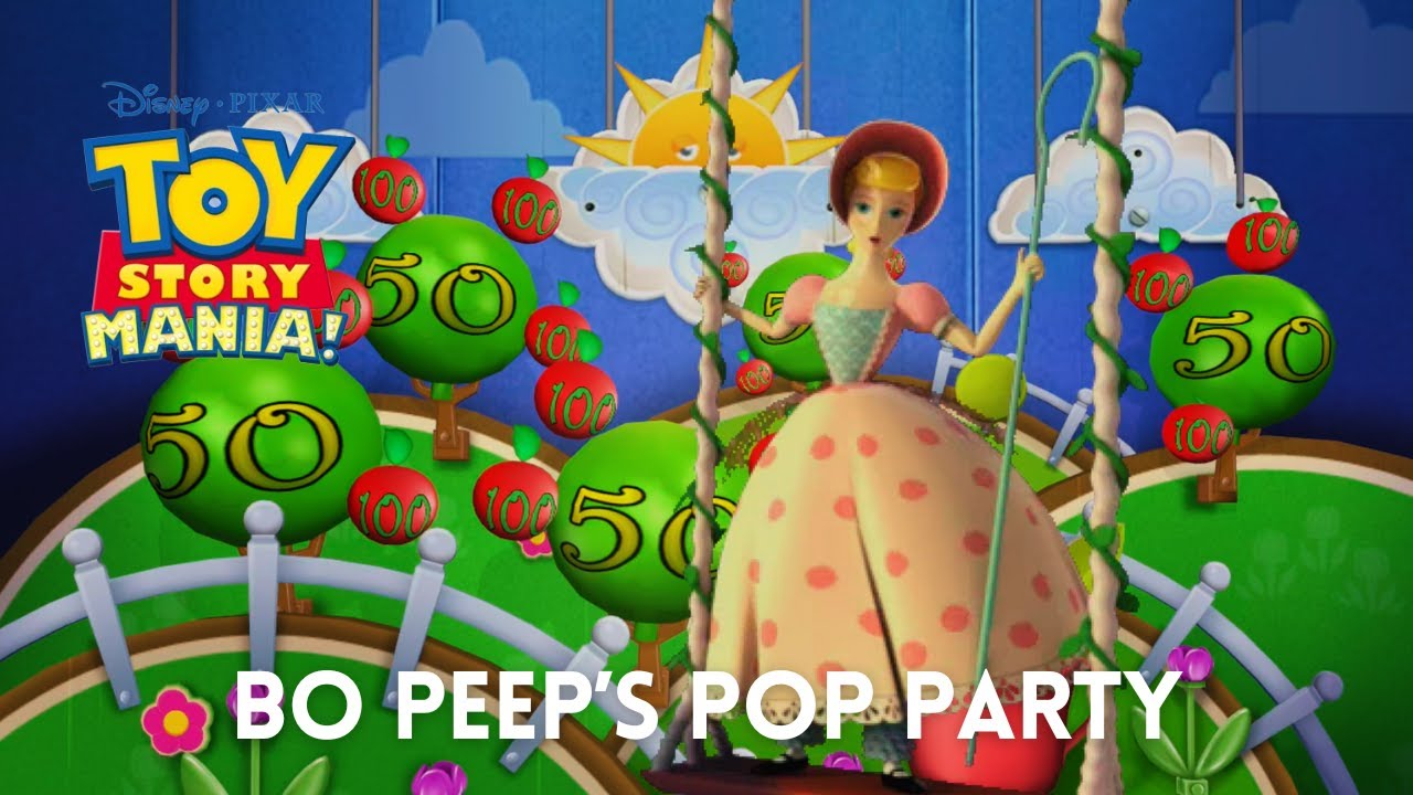 Toy Story Mania! - Walkthrough 2K 60FPS HDR - Bo Peep's Pop Party