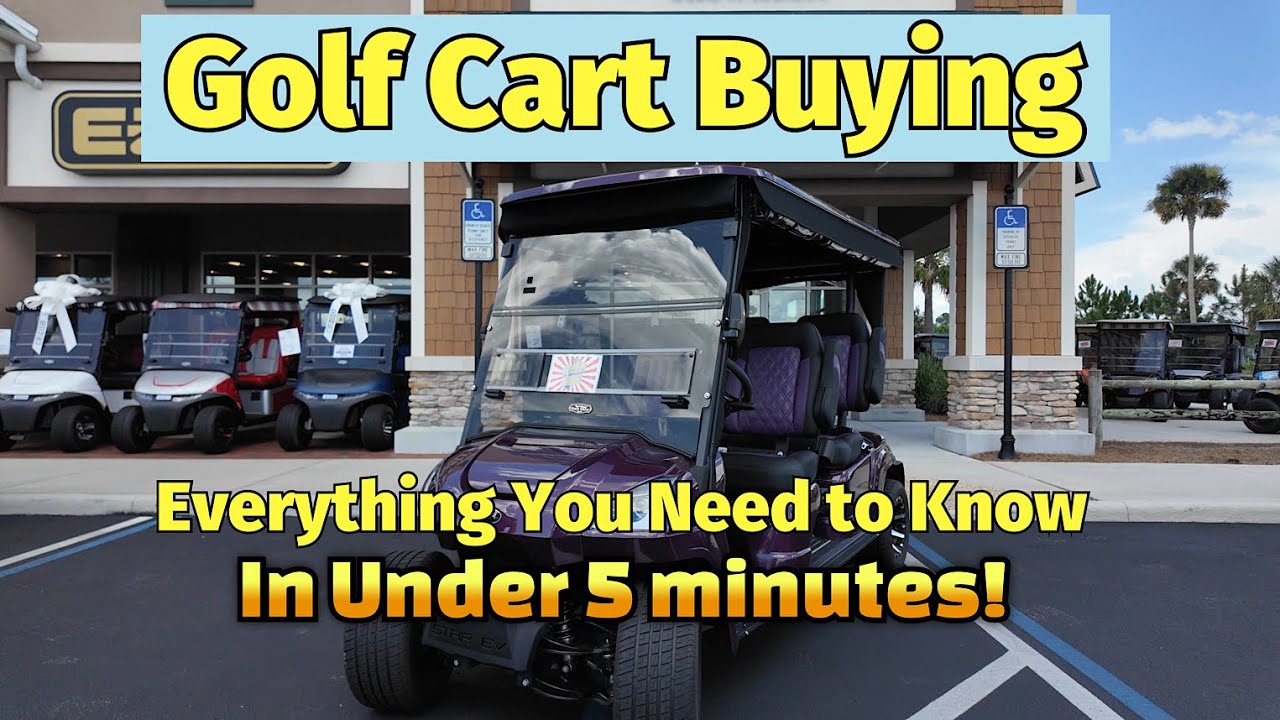 Ultimate Golf Cart Buyer's Guide for Beginners in less than 5 minutes