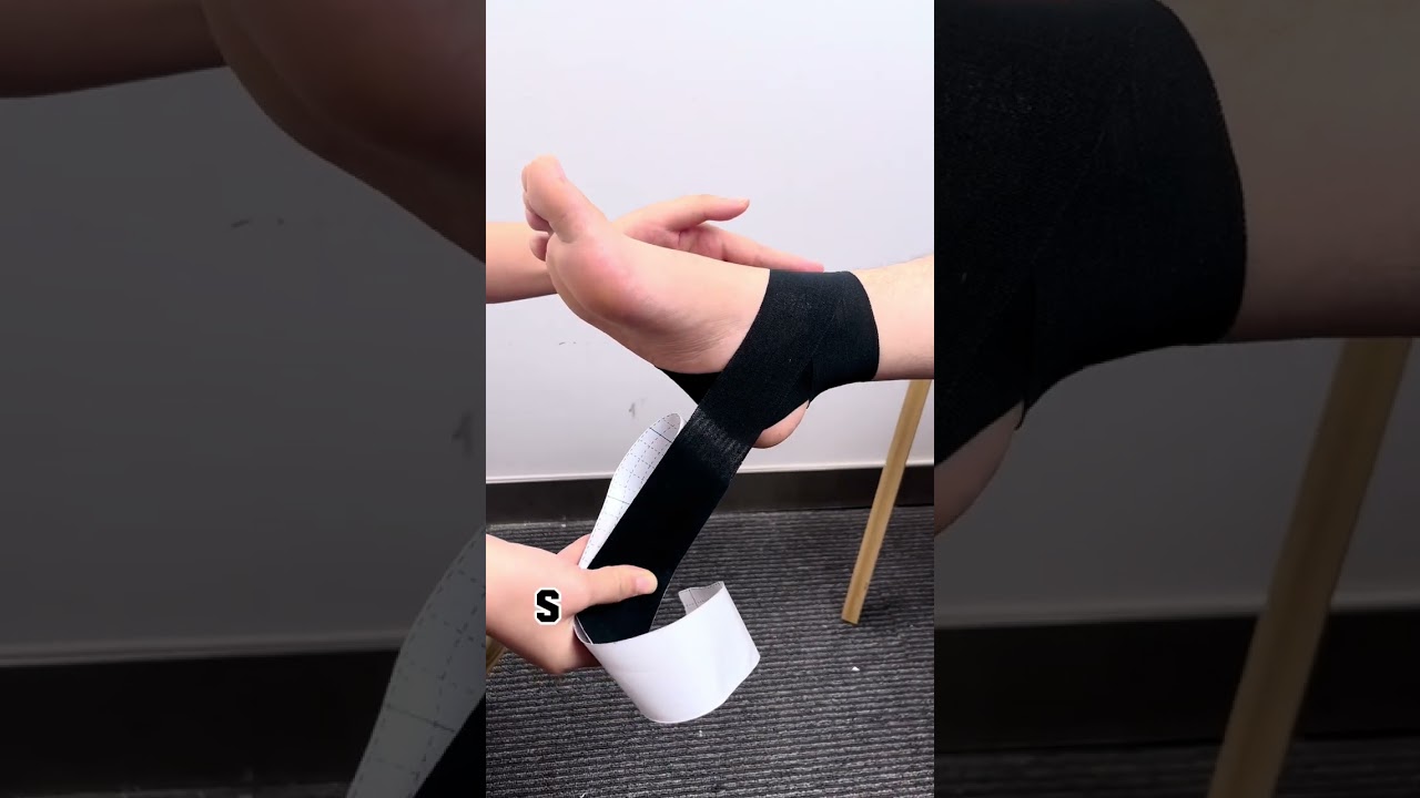 How to tape  sprained ankle?