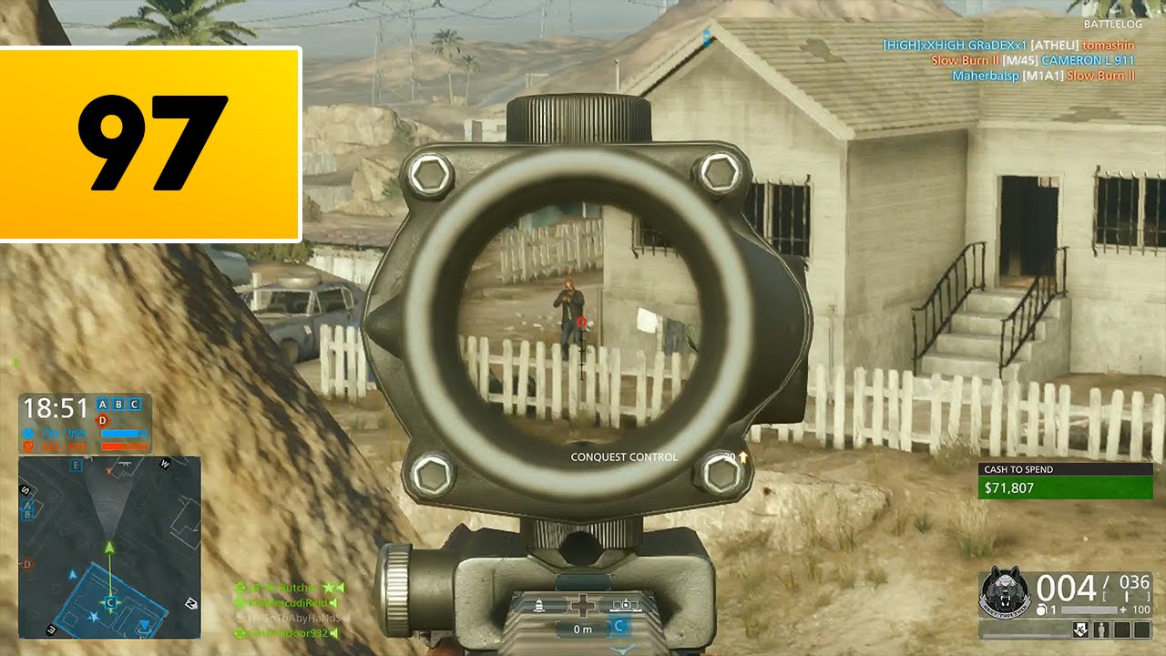 BATTLEFIELD HARDLINE (XB1) - RTMR - Multiplayer Gameplay #97 - AWM SNIPER HEADSHOT MARKSMAN!