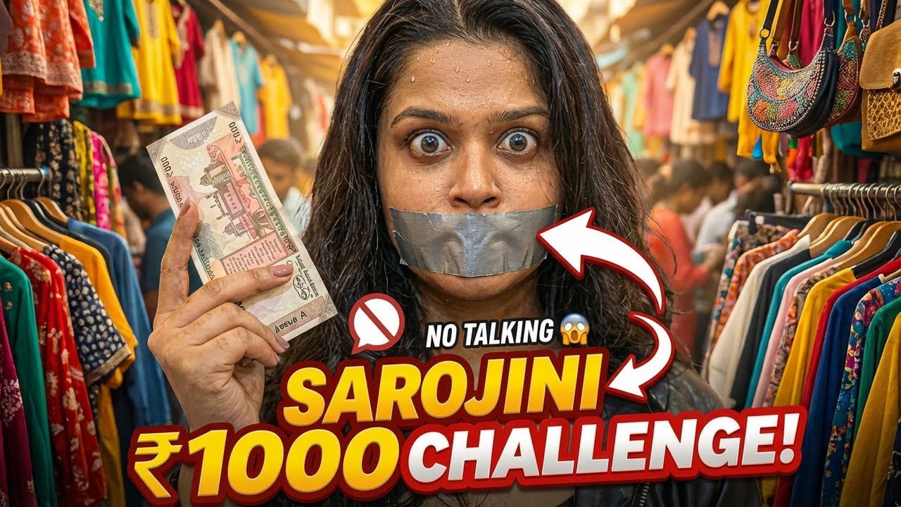 Shopkeeper se baat nahi! 1000rs Sarojini challenge 🔥