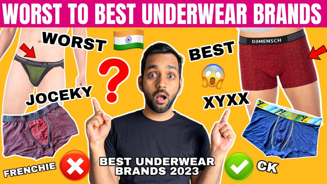 BEST UNDERWEAR BRANDS FOR MEN IN INDIA 2023 | Men's Underwear Guide | WORST TO BEST UNDERWEAR BRANDS
