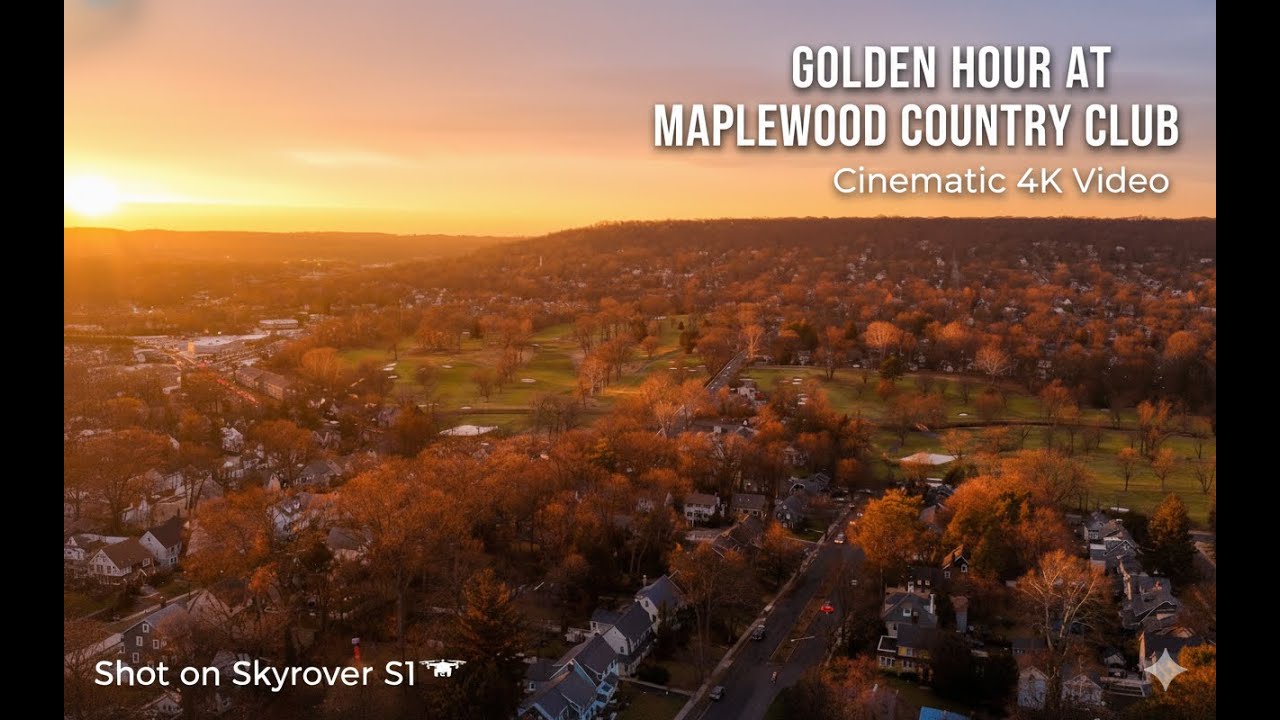 Golden Hour at Maplewood Country Club | Cinematic 4K Aerial Video