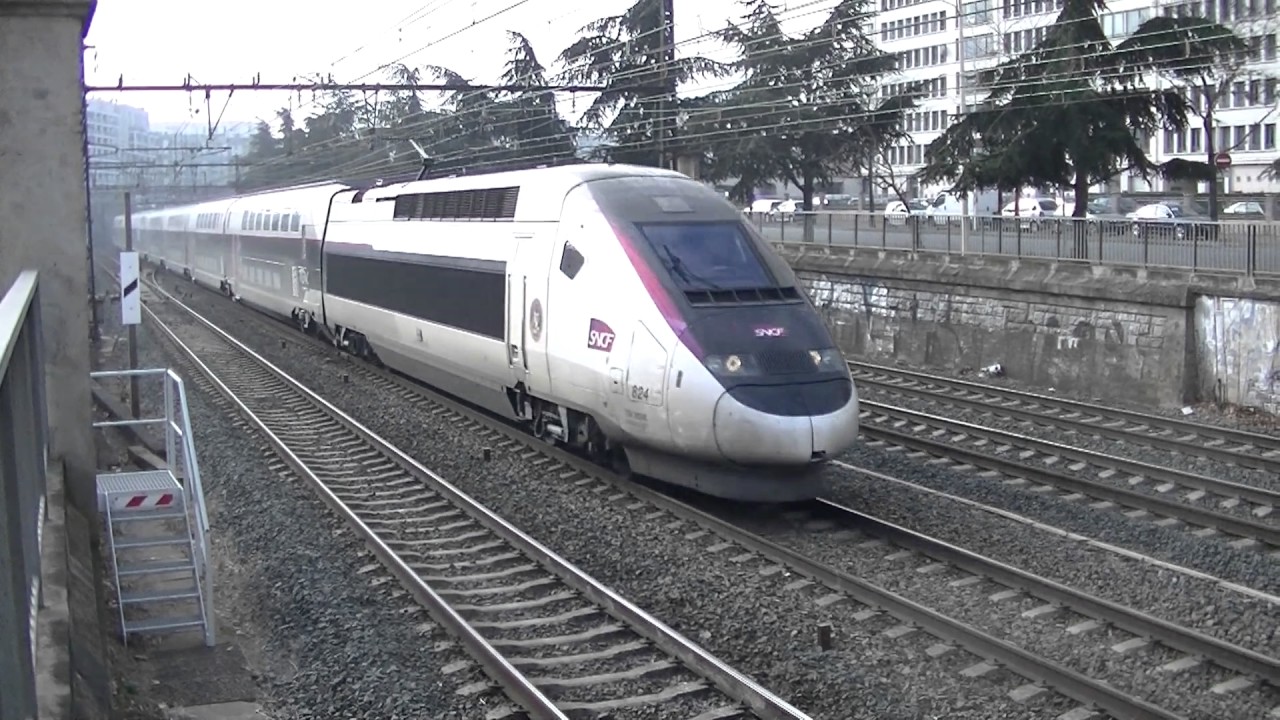 TER, Fret, ECR, Régio2N, TGV, à Lyon le Samedi 28 Janvier 2017