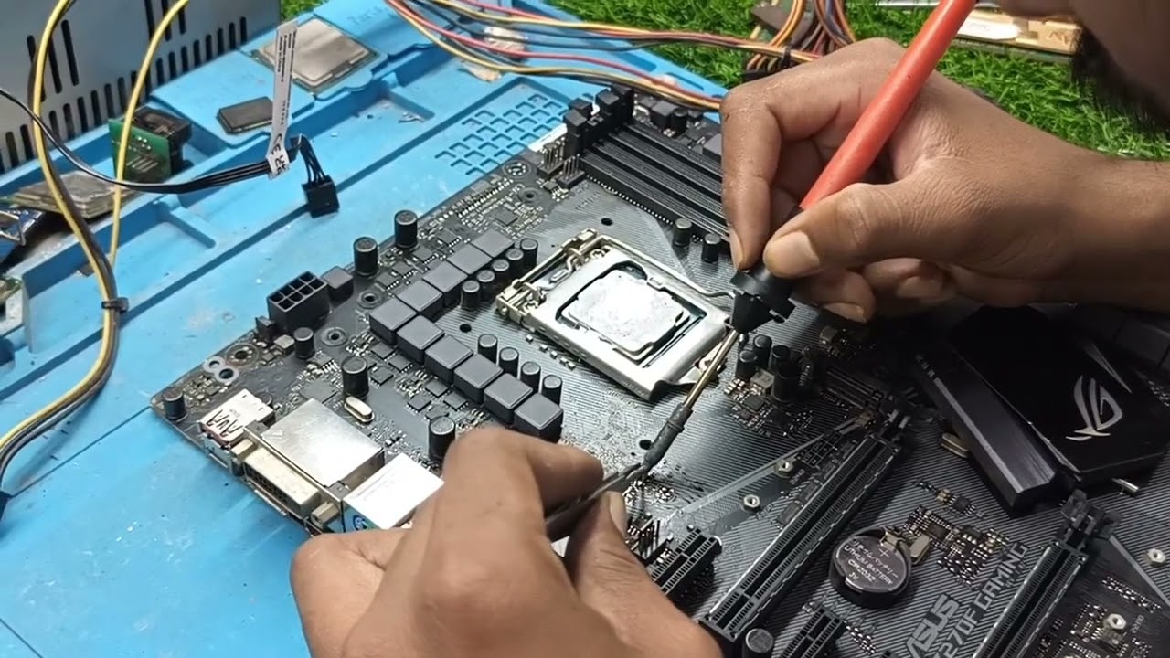 gaming motherboard repair step by step|Hindi |Asus z270f gaming motherboard repair in Hindi