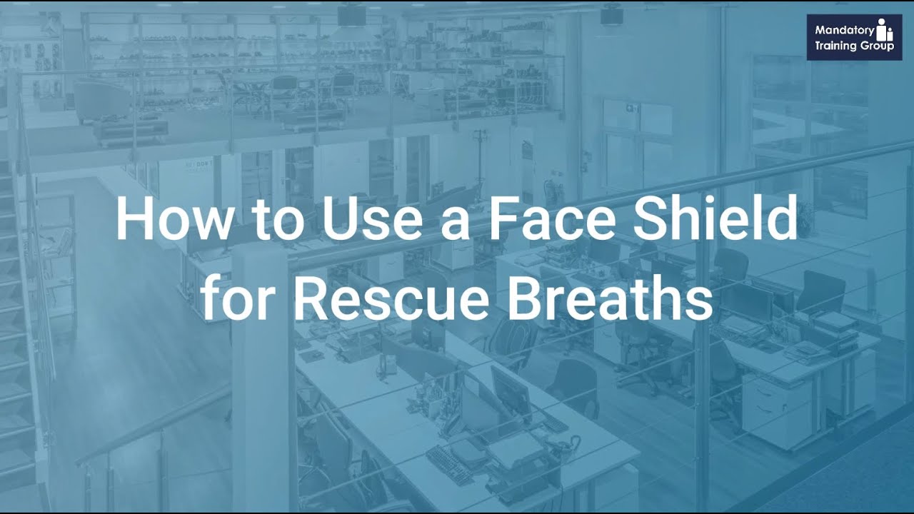 How to Use a Face Shield for Rescue Breaths | First Aid Training Courses