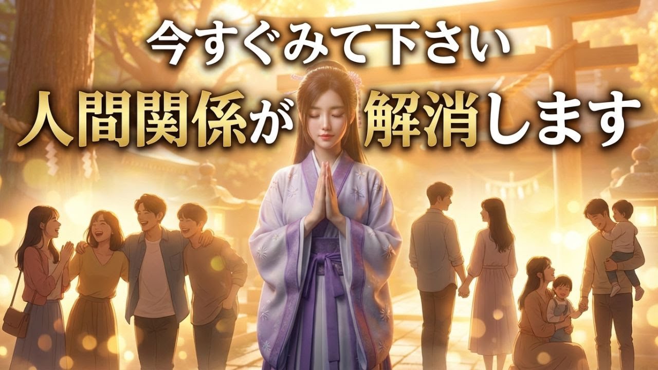 ※今すぐみてください 人間関係が解消し心が軽くなるヒーリング